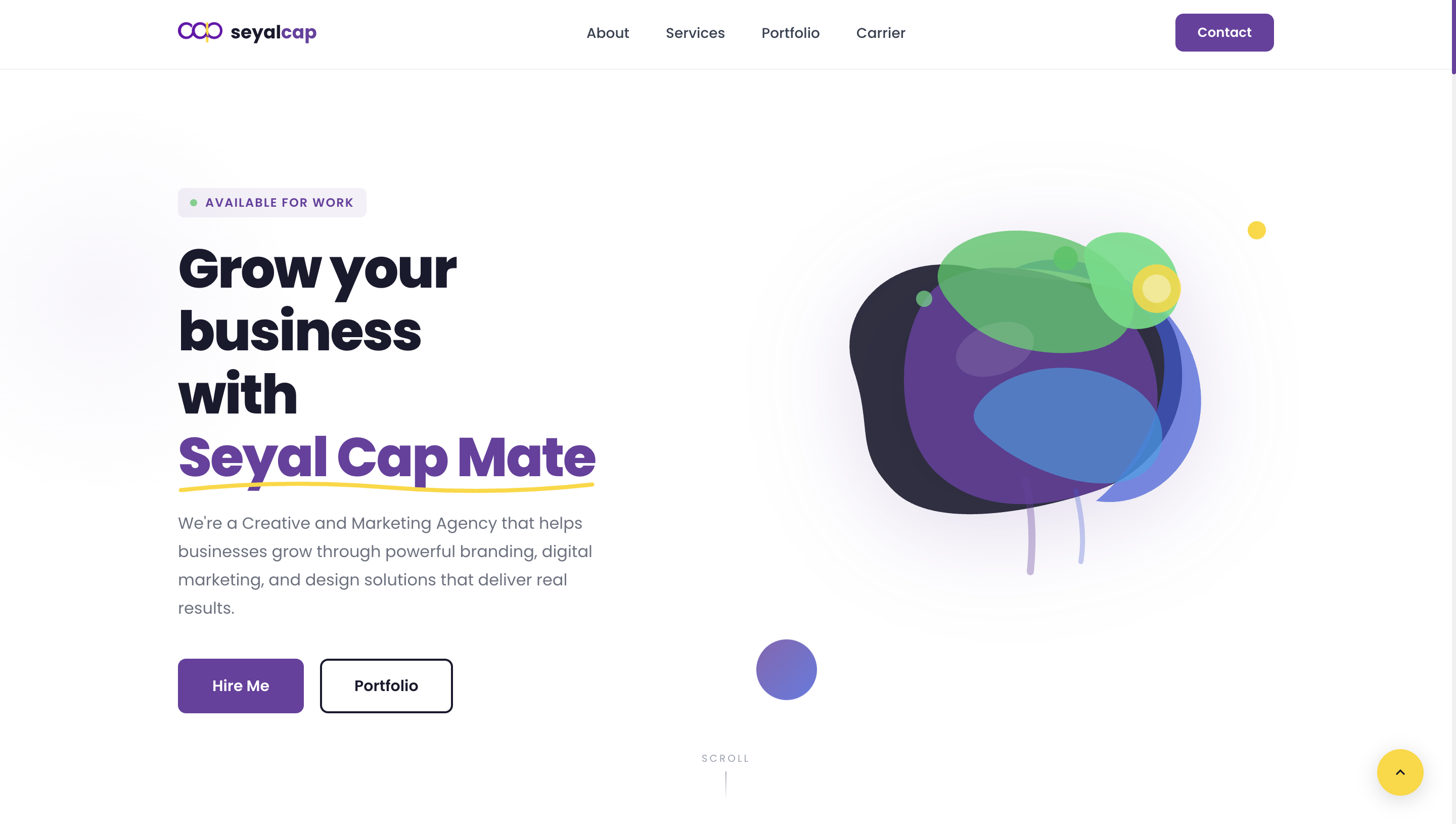 Screenshot of Landing Page project